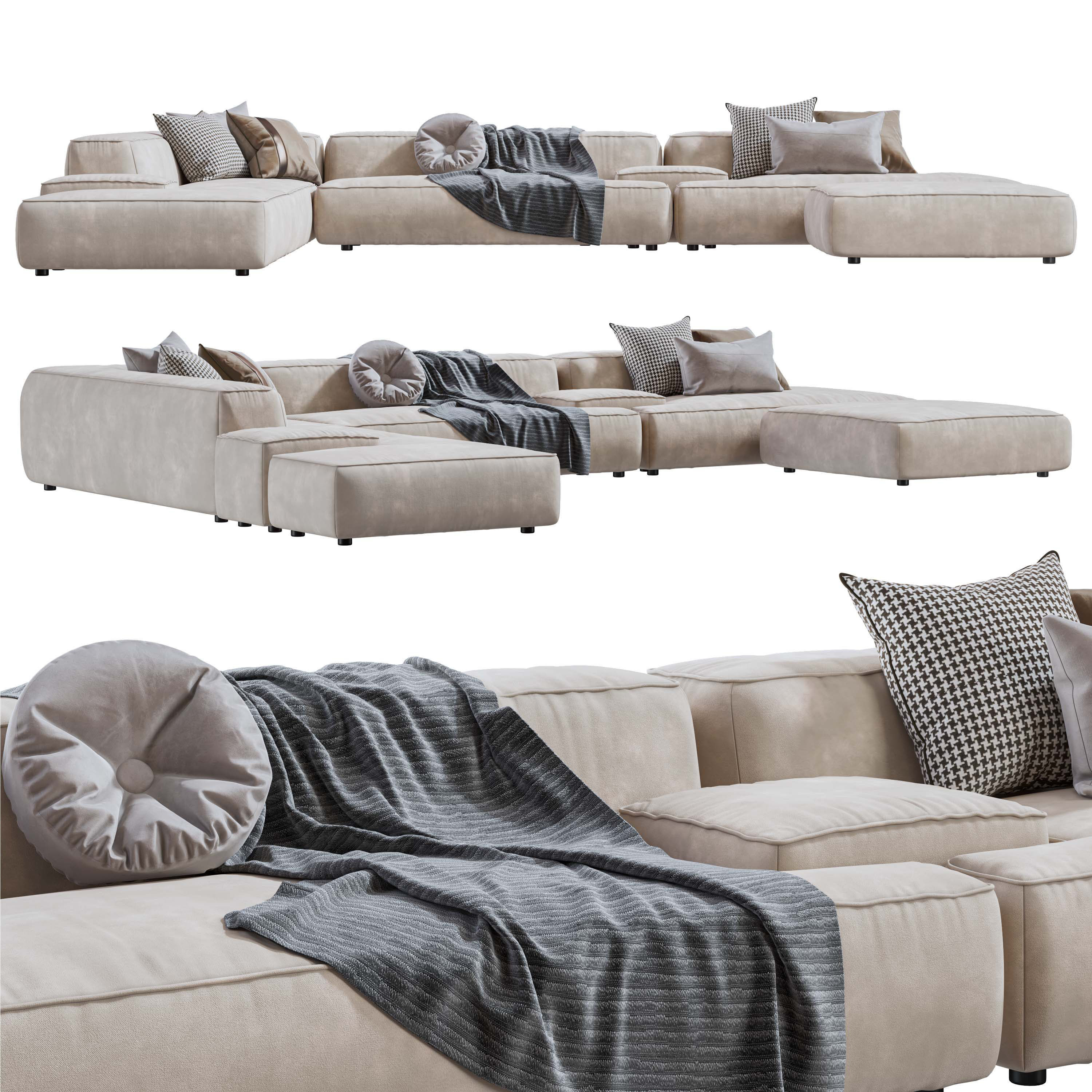 Lemamobili Modular Lema cloud Sofa 3D model_2