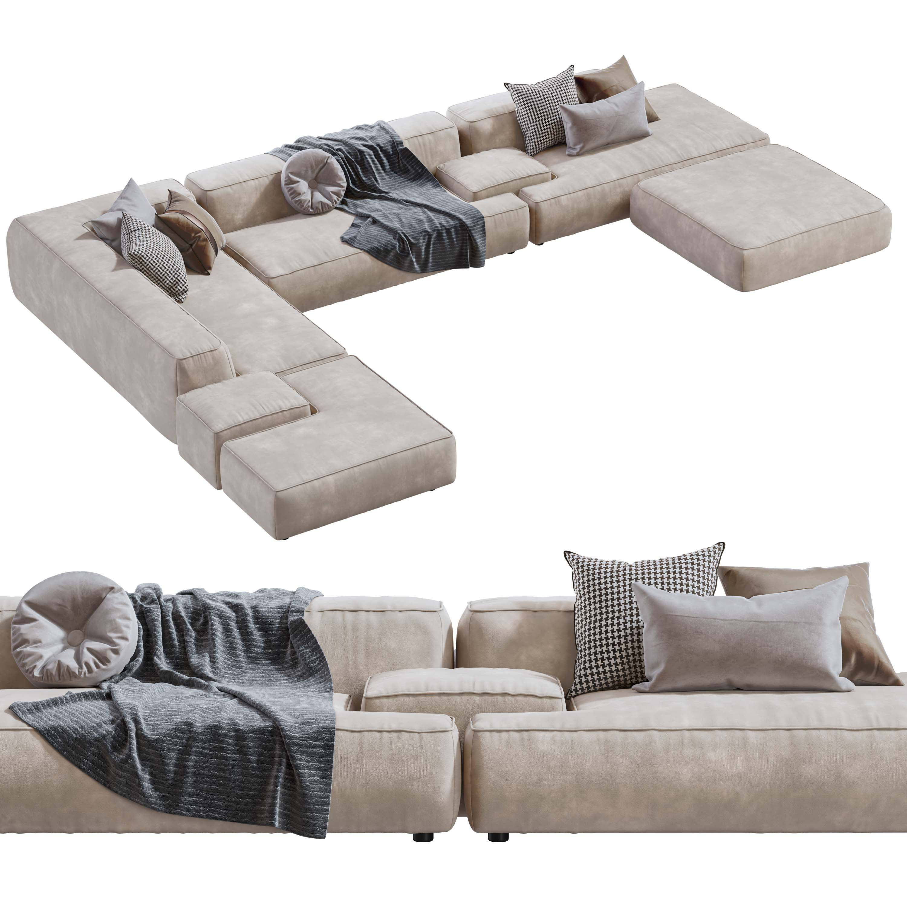 Lemamobili Modular Lema cloud Sofa 3D model_1