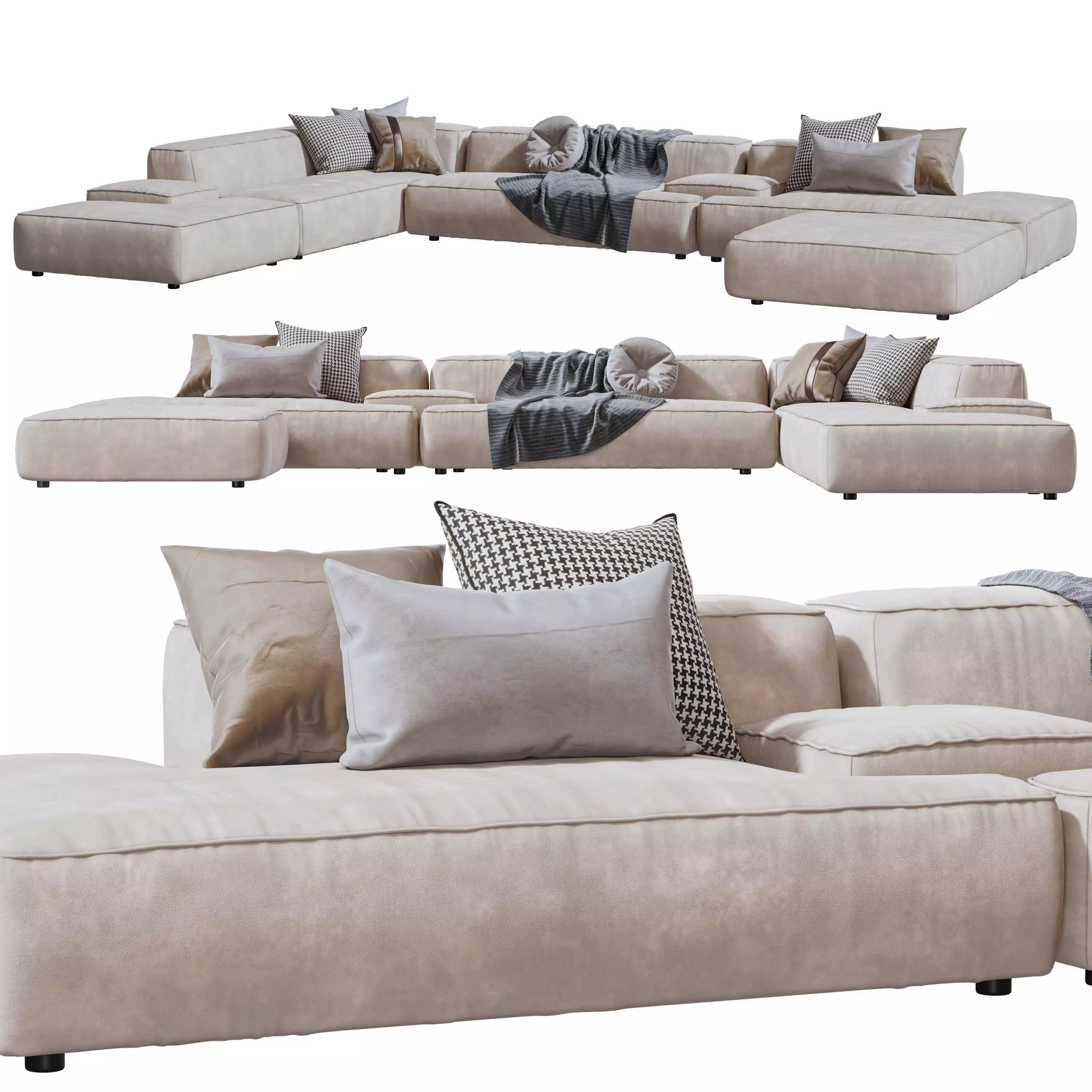 Lemamobili Modular Lema cloud Sofa 3D model_0