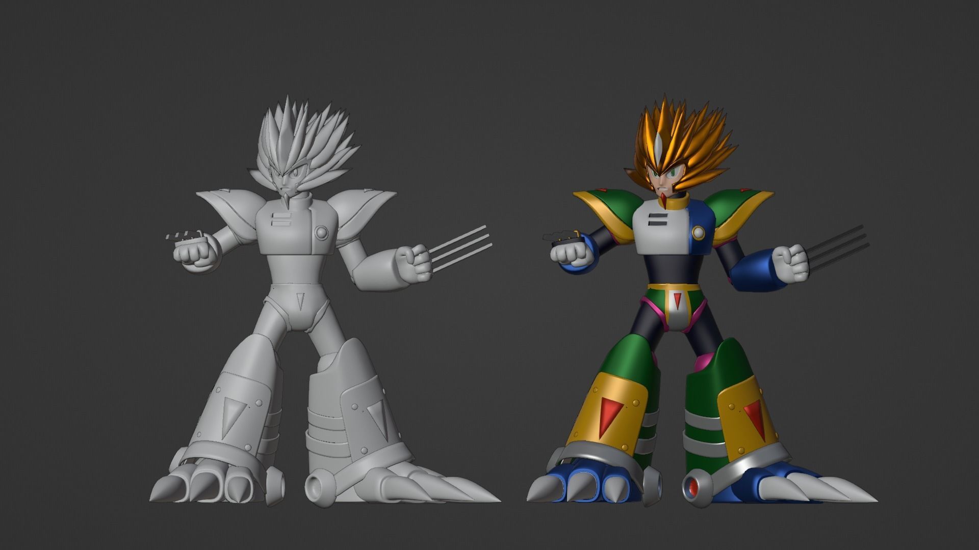 Slashman - Megaman 3D model_18