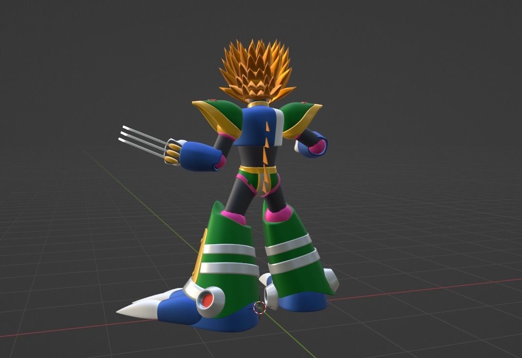 Slashman - Megaman 3D model_6