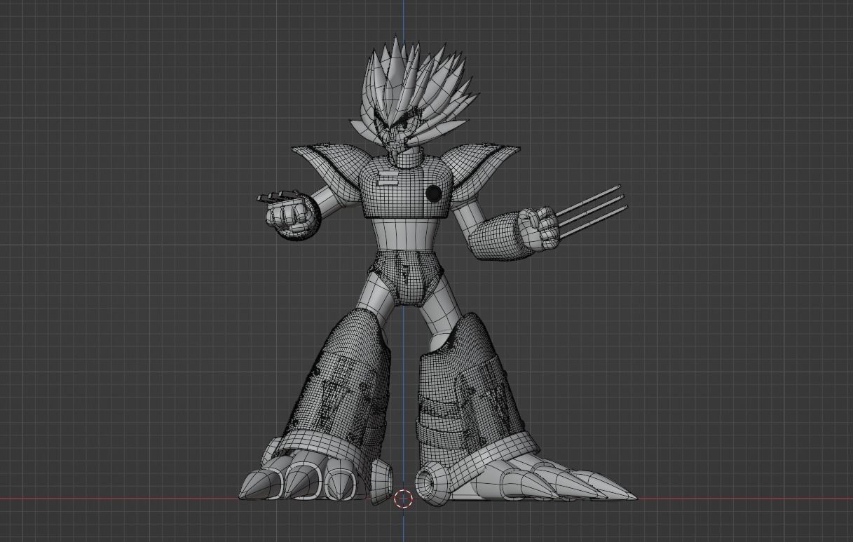 Slashman - Megaman 3D model_9