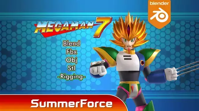 Slashman - Megaman 3D model