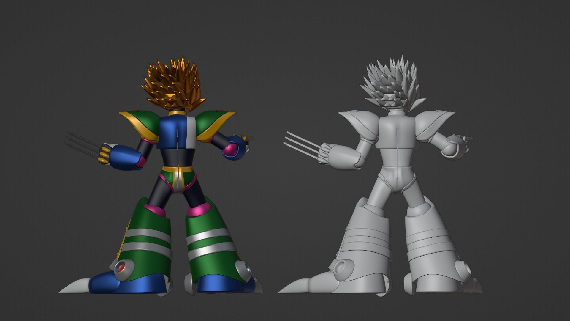 Slashman - Megaman 3D model_19
