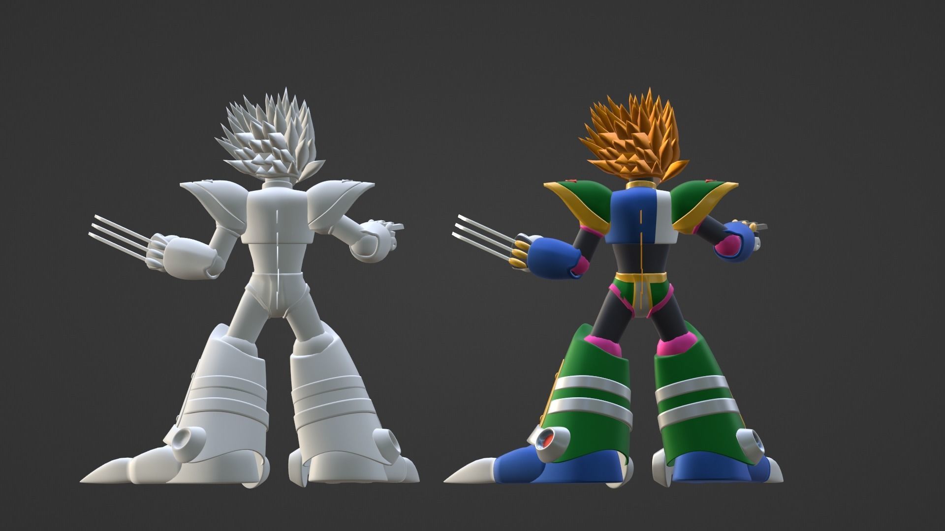Slashman - Megaman 3D model_17