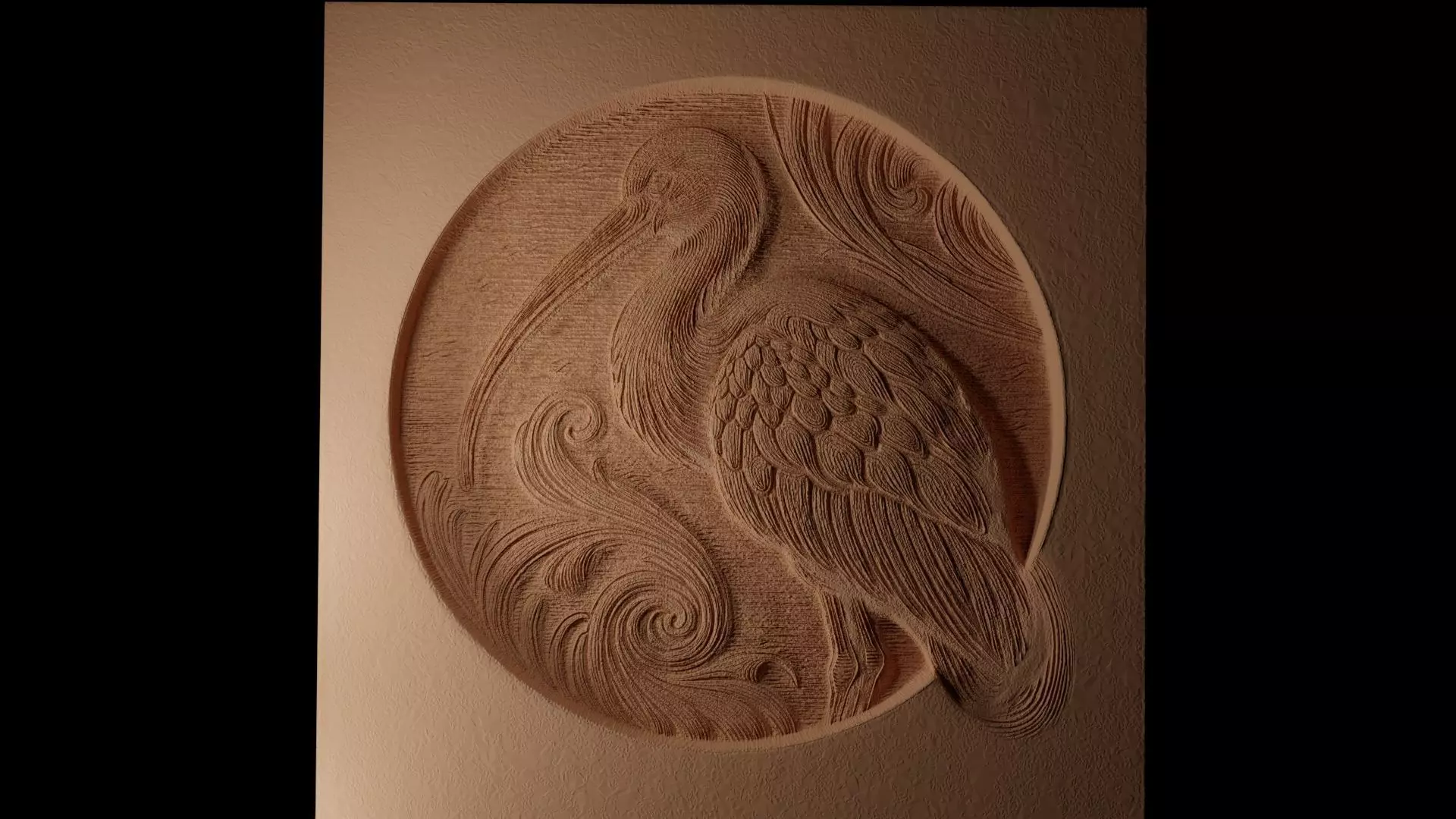 Ibis CNC 3d Print High Relief Sand Casting 3D print model_0