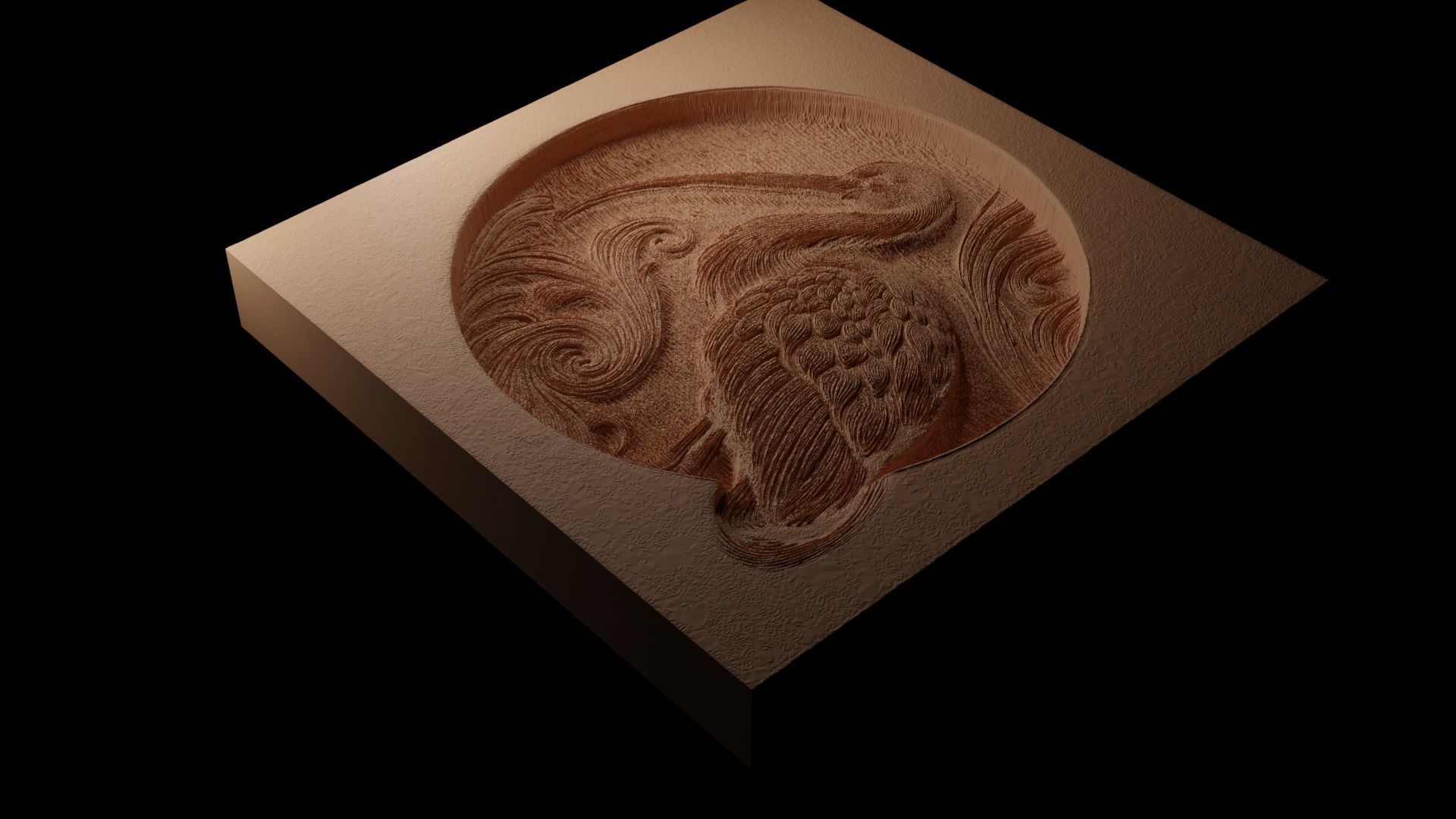 Ibis CNC 3d Print High Relief Sand Casting 3D print model_1