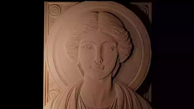 Hypatia CNC 3d Print High Relief Sand Casting