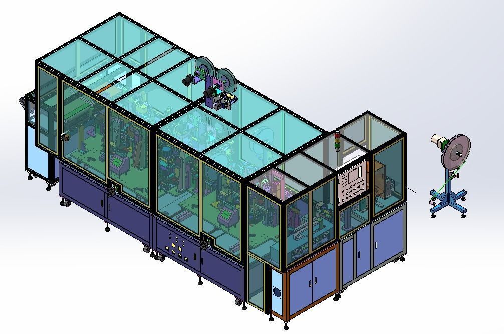 FFC flexible cable production line 3D model_6