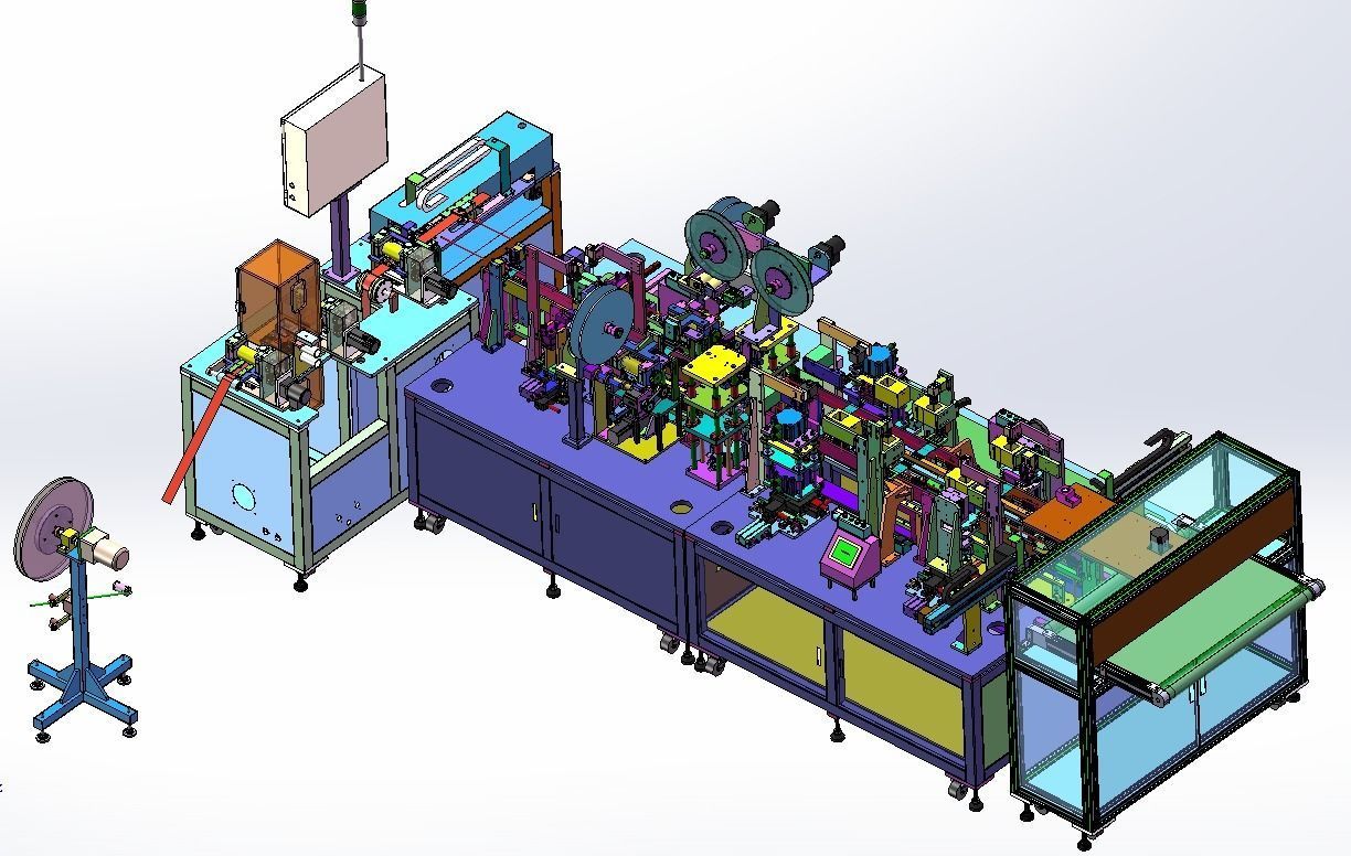 FFC flexible cable production line 3D model_3