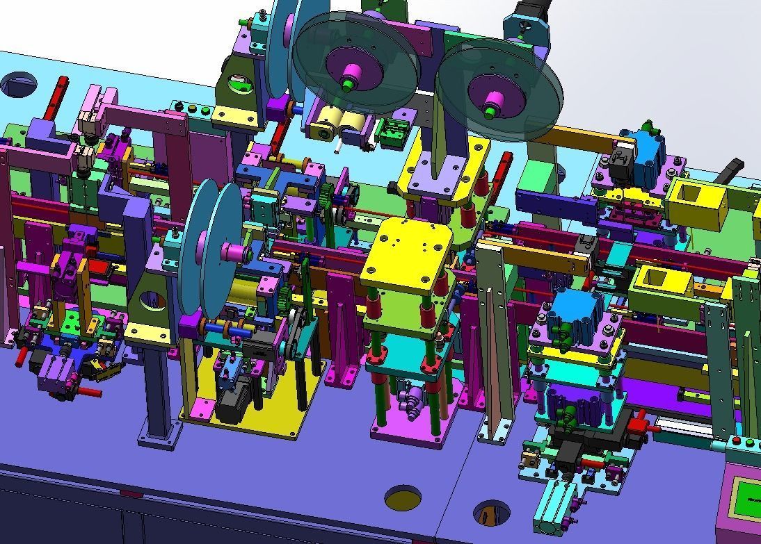 FFC flexible cable production line 3D model_1