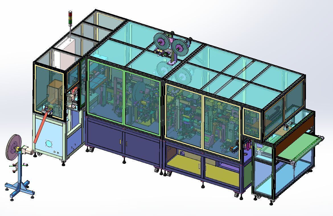 FFC flexible cable production line 3D model_5