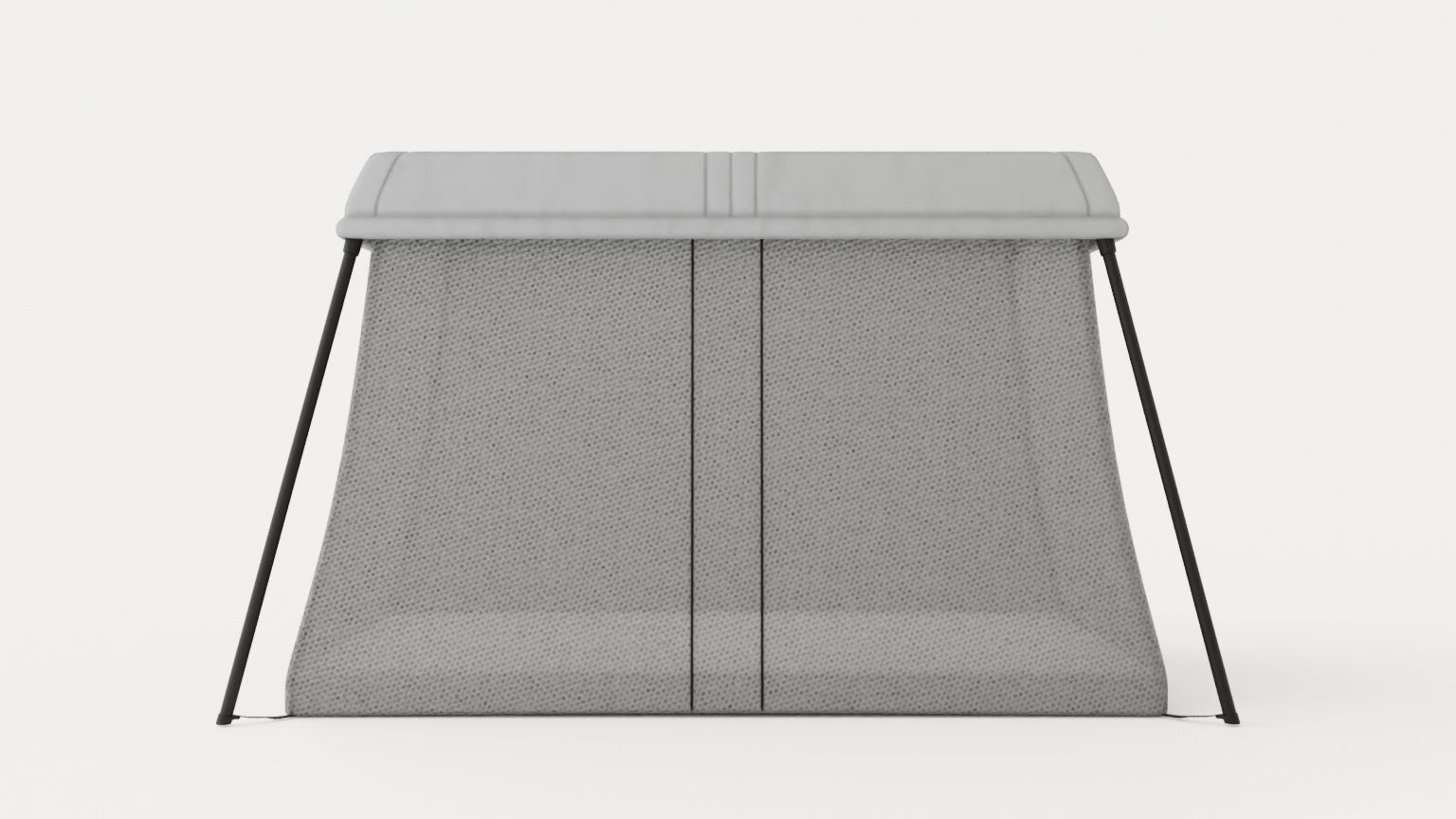 Travel cot Light Low-poly 3D model_4