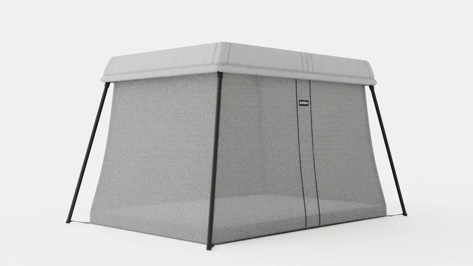 Travel cot Light Low-poly 3D model_0