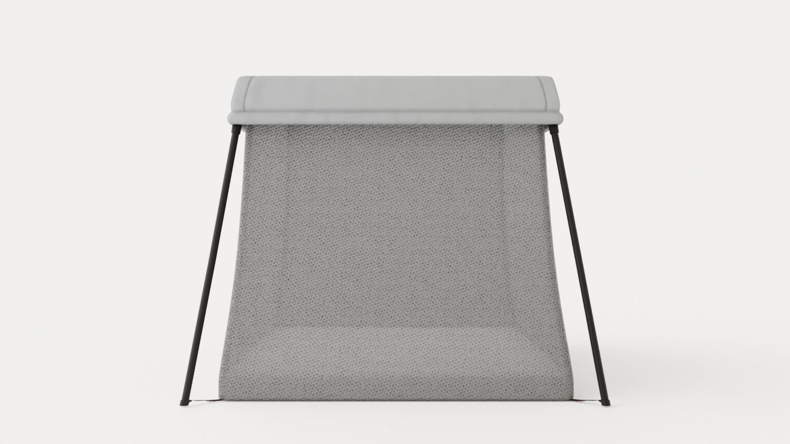 Travel cot Light Low-poly 3D model_2