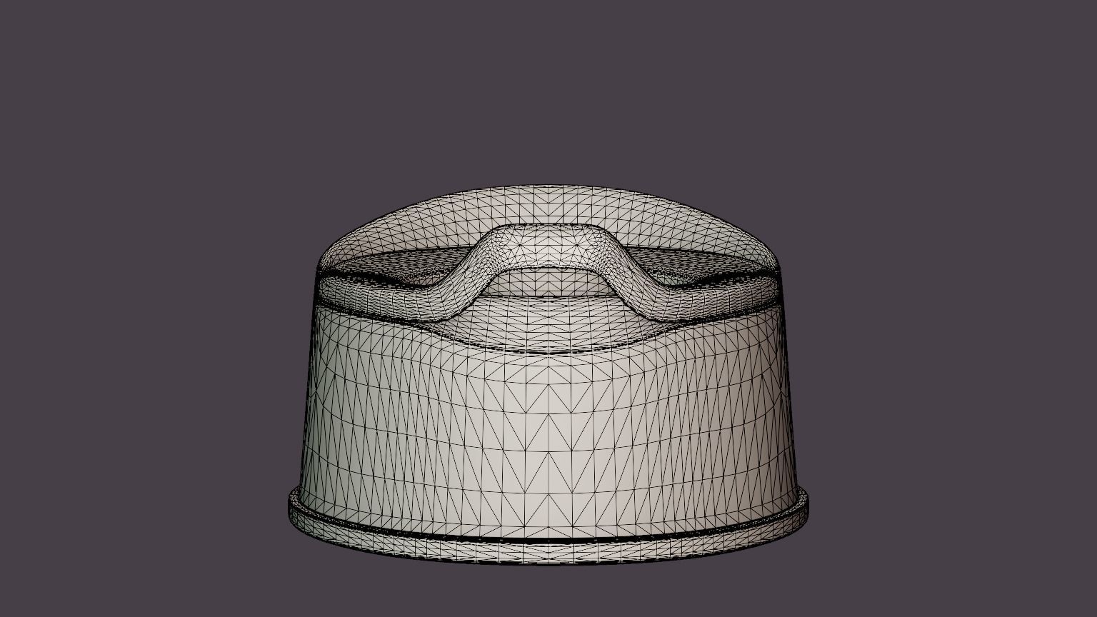 Smart potty Low-poly 3D model_6