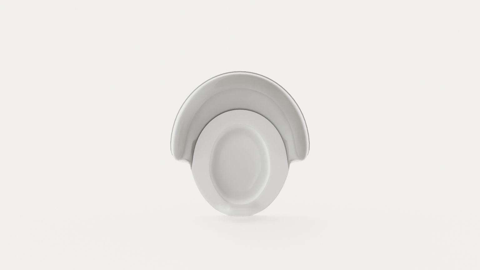 Potty chair Low-poly 3D model_5