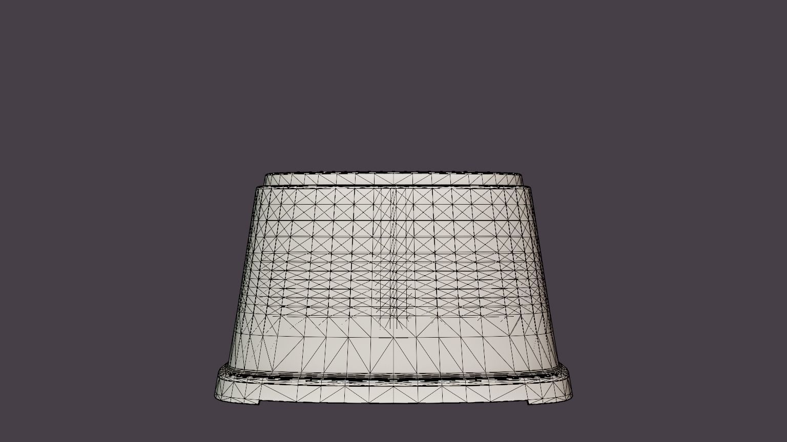 Children s stool Low-poly 3D model_8