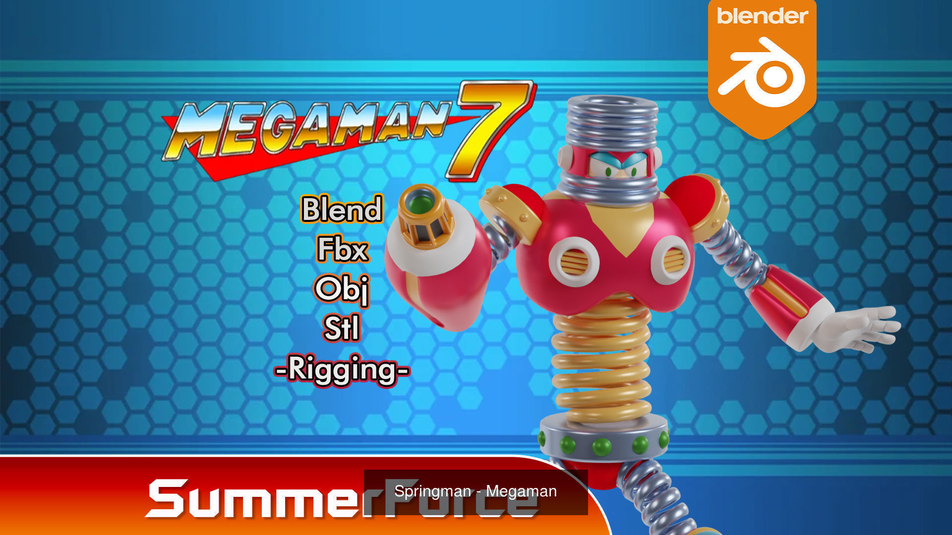 Boss Megaman 7 3D Model Collection_8