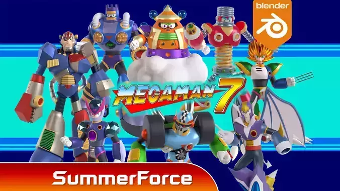 Boss Megaman 7 3D Model Collection