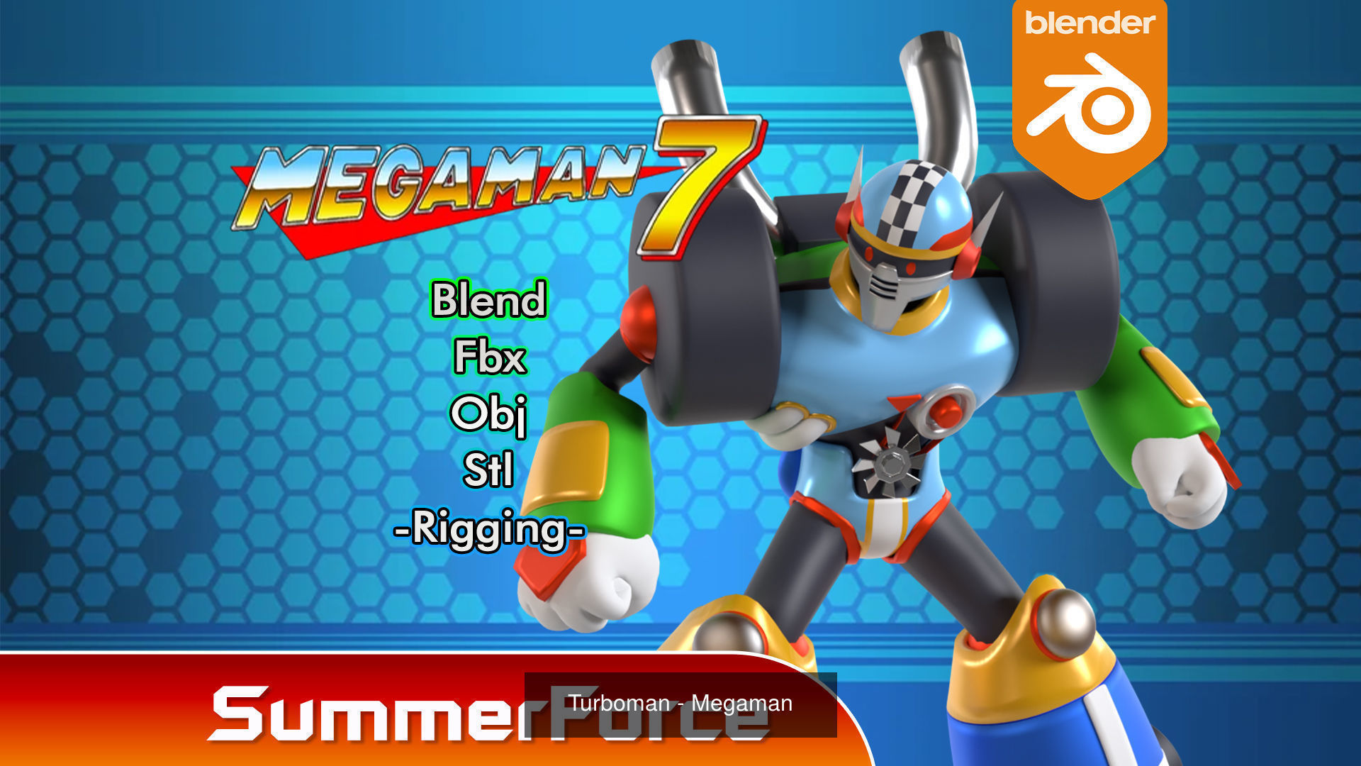 Boss Megaman 7 3D Model Collection_10