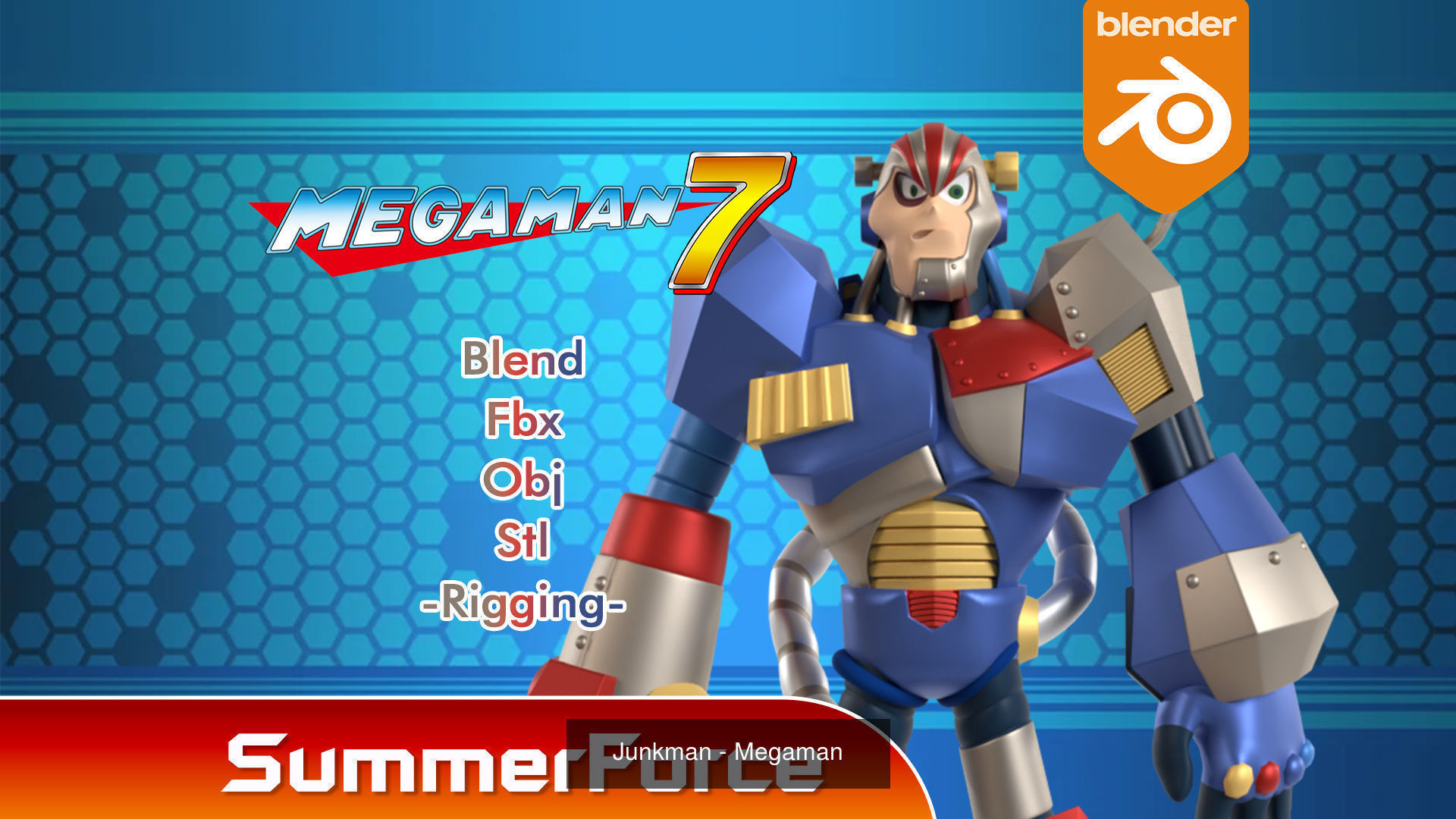 Boss Megaman 7 3D Model Collection_3