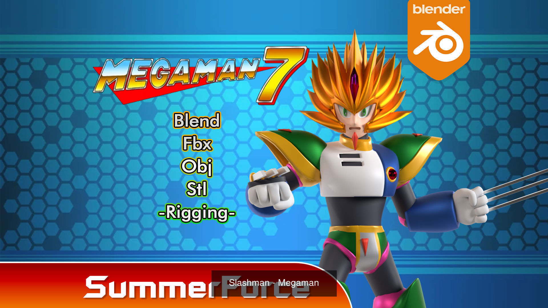 Boss Megaman 7 3D Model Collection_9