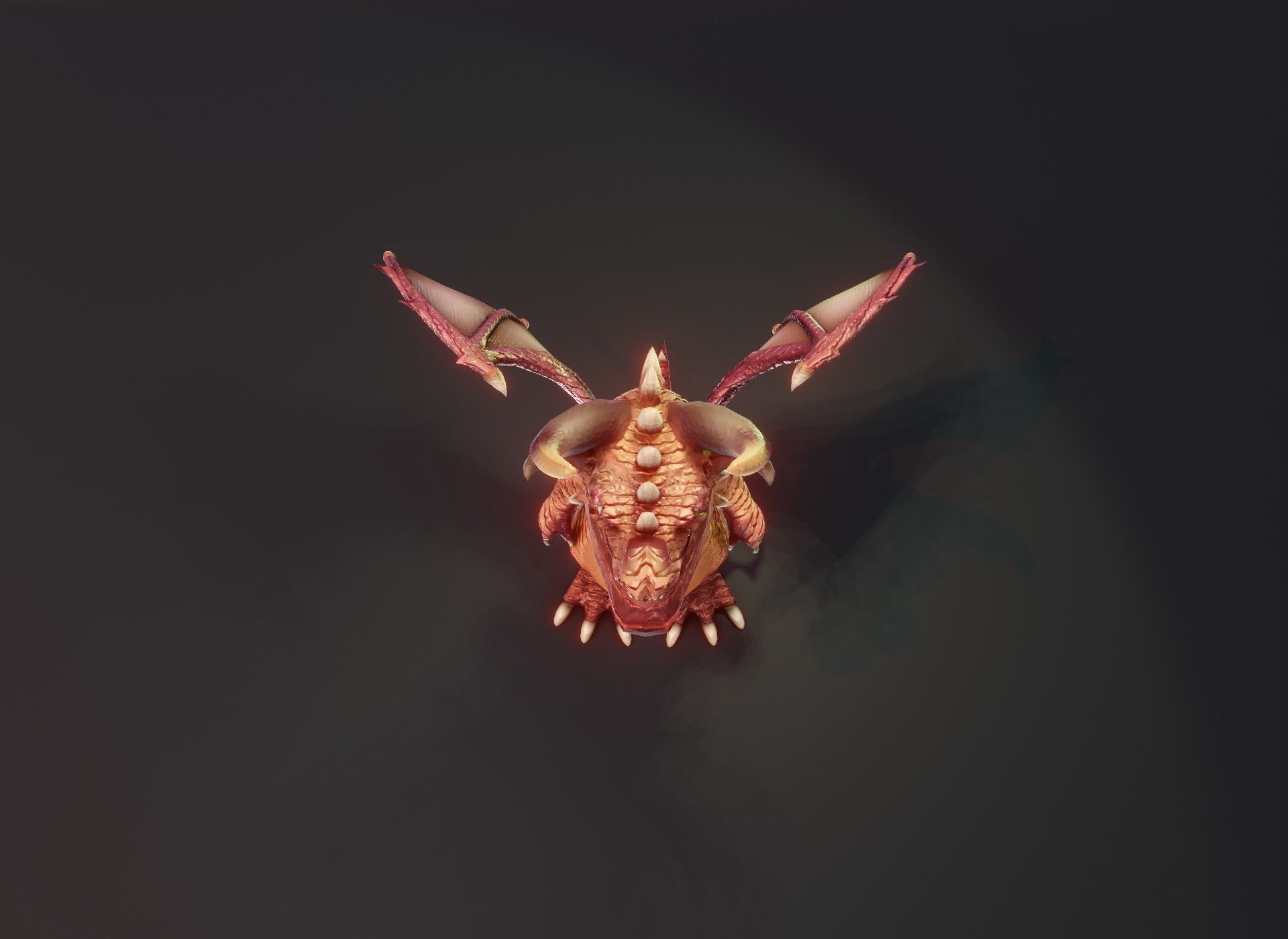 Cartoon Crystal Dragon 3D Model Low-poly 3D model_15