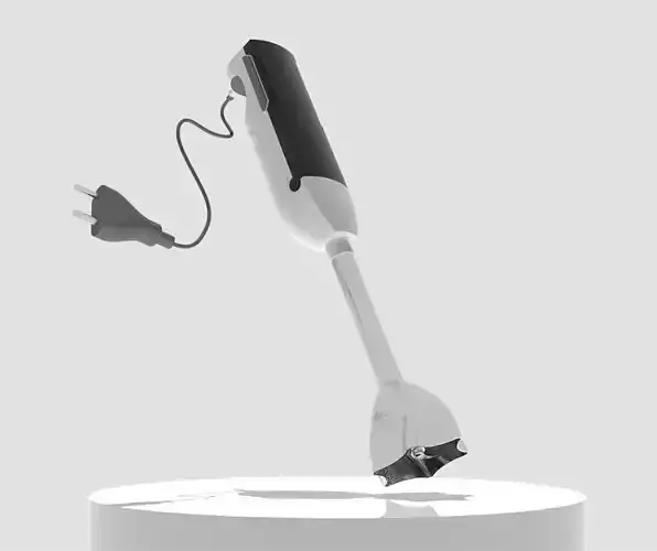 Hand Blender cooking 3D model