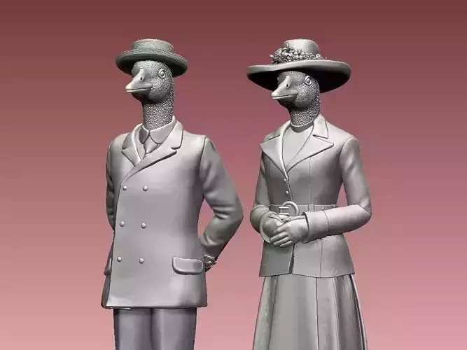 HUSBAND WIFE GOOSE DUCK