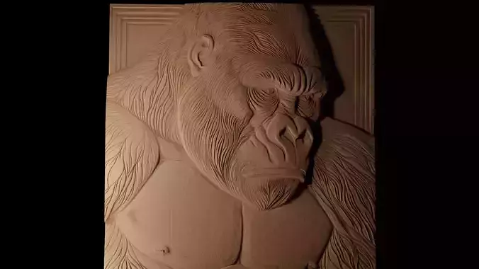 Gorilla CNC 3d Print High Relief Sand Casting