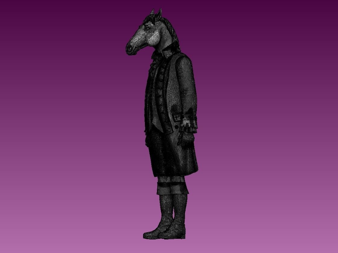 HORSE MAN 3D print model_24