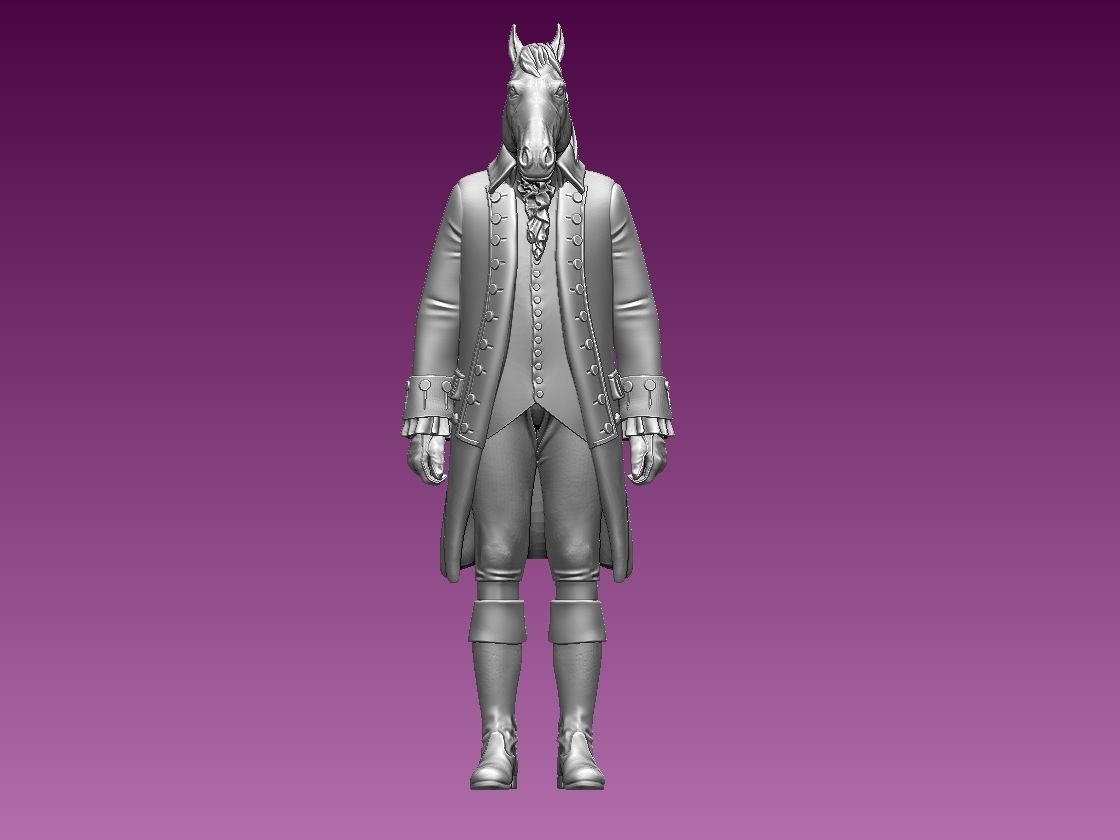 HORSE MAN 3D print model_9