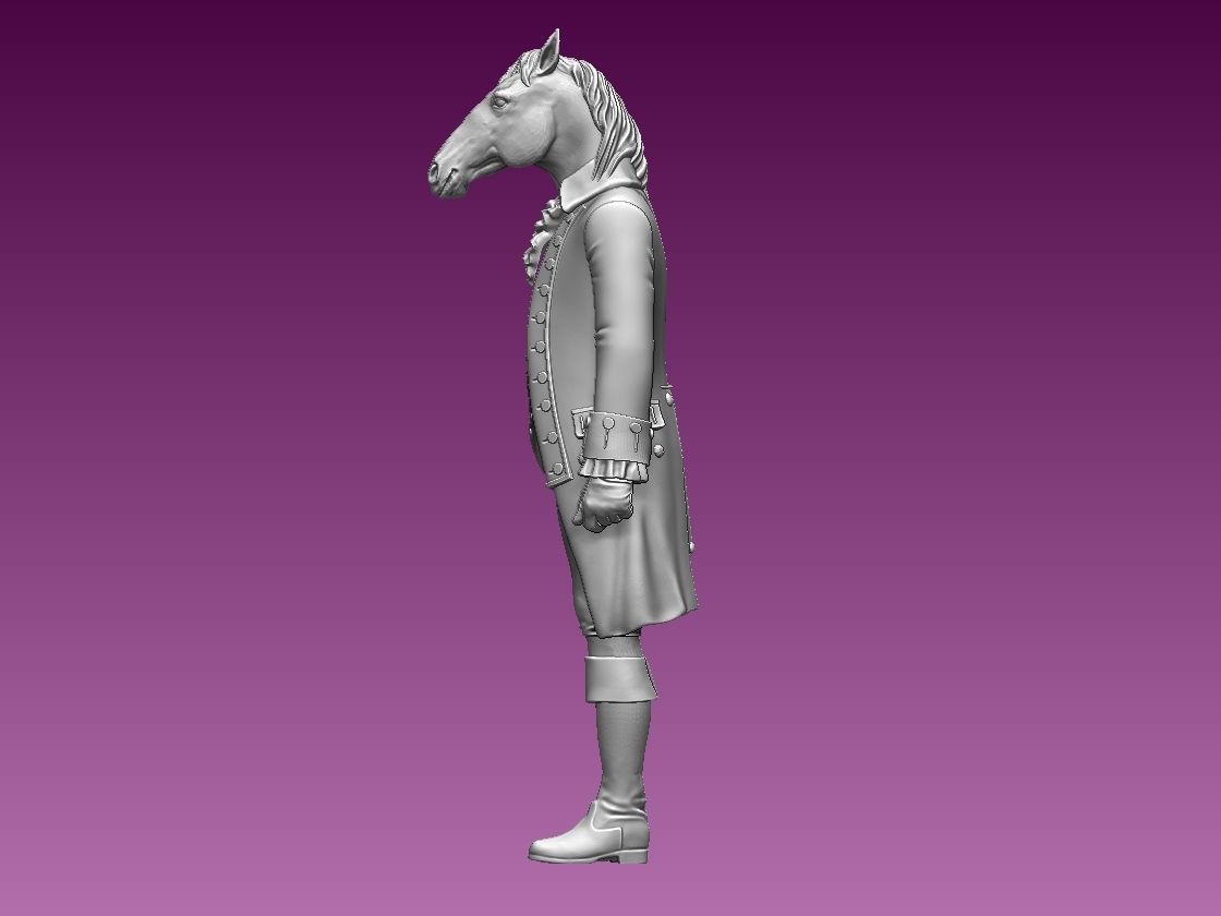 HORSE MAN 3D print model_11