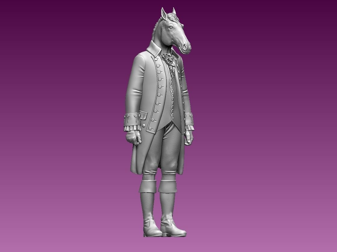 HORSE MAN 3D print model_3