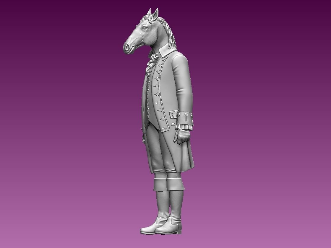 HORSE MAN 3D print model_18