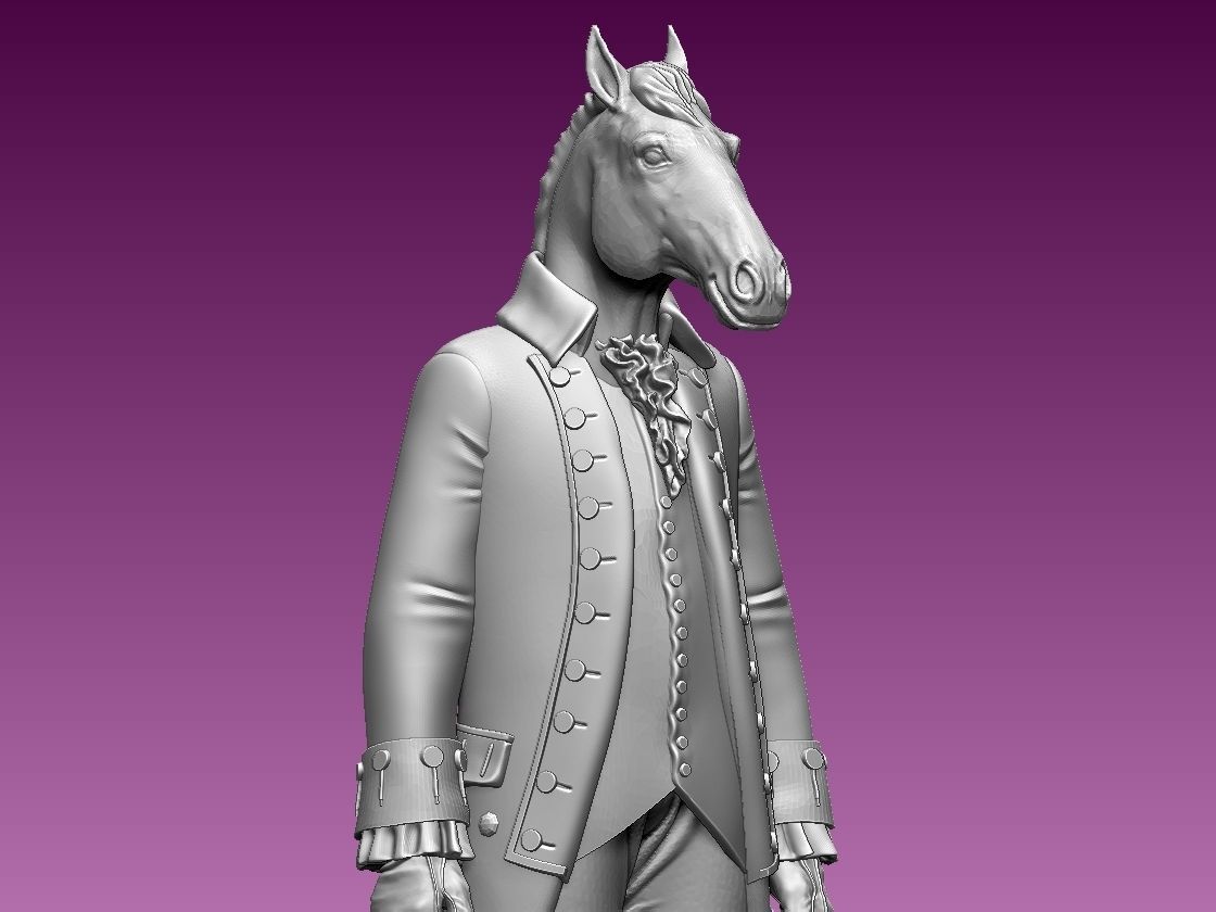 HORSE MAN 3D print model_10