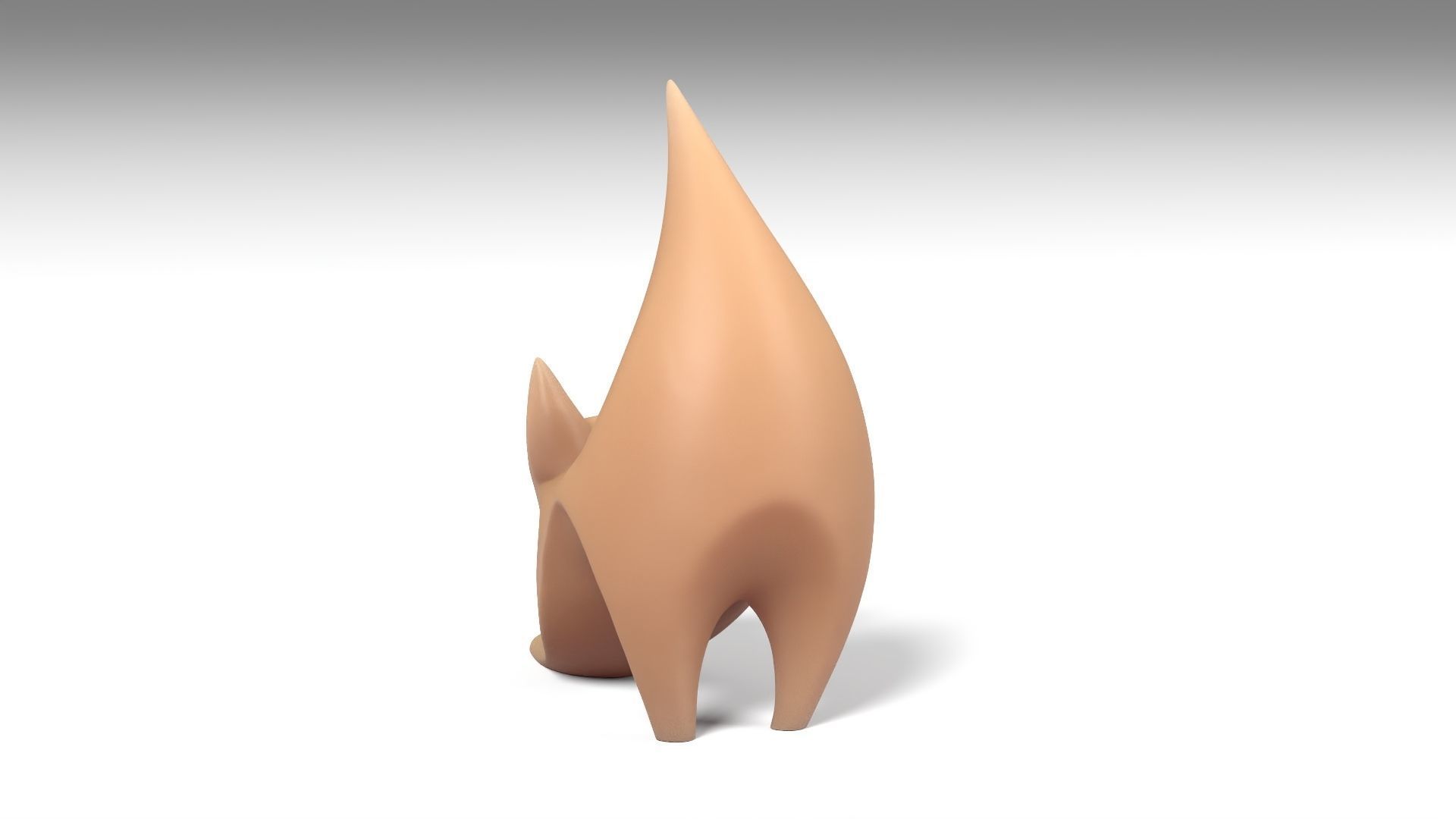 Simple Cat Figurine 003 3D print model_2