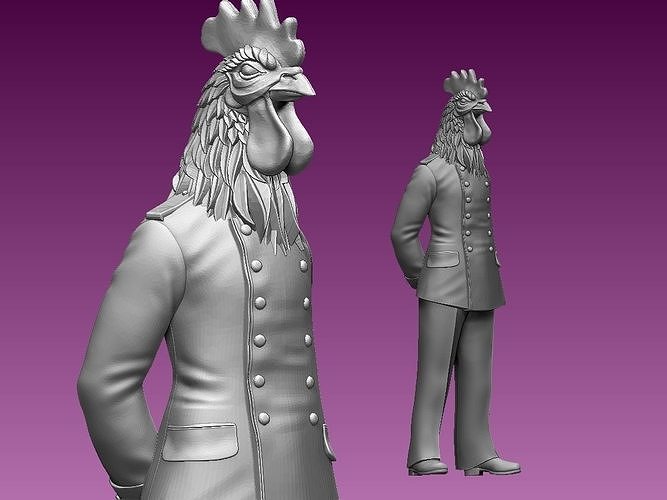 ROOSTER MAN 3D print model