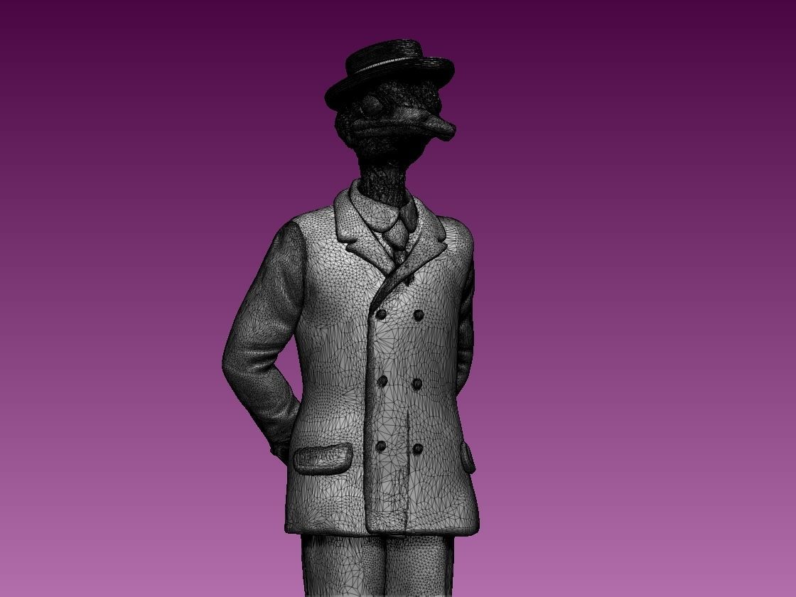 OSTRICH MAN 3D print model_17