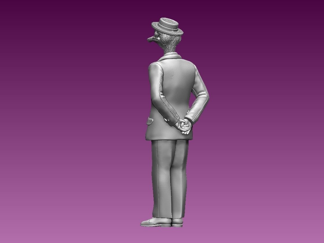OSTRICH MAN 3D print model_20