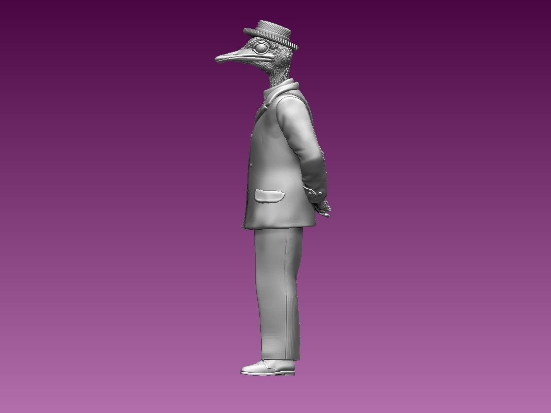 OSTRICH MAN 3D print model_24