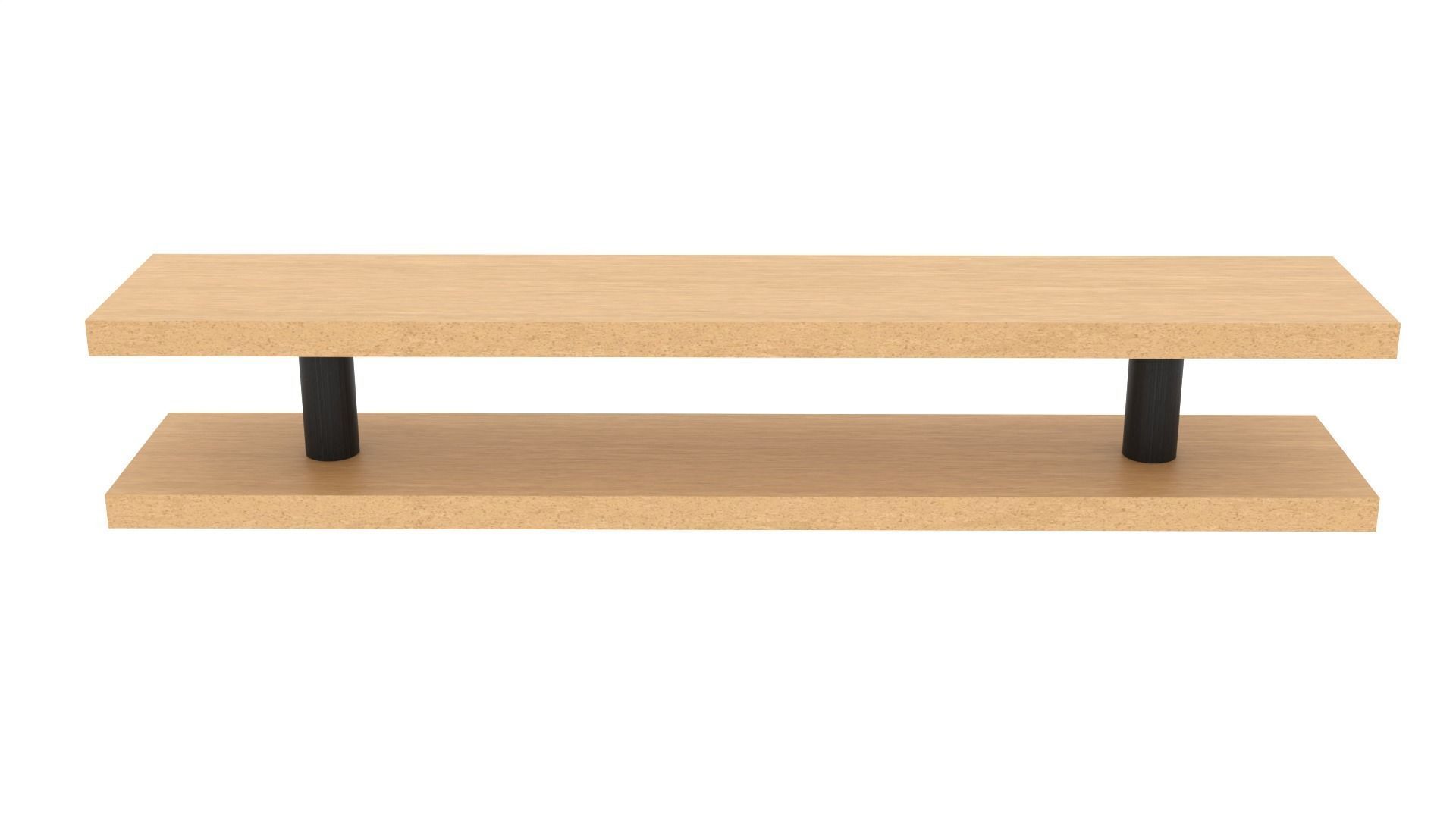 wood table  3D model_2