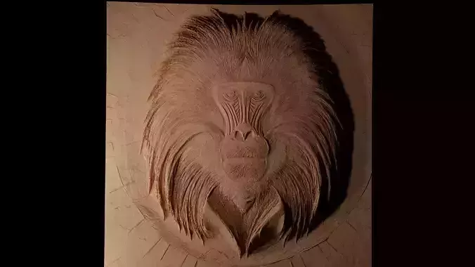 Gelada CNC 3d Print High Relief Sand Casting