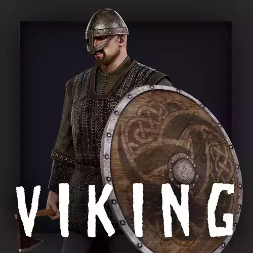 VIKING 4 Low-poly 3D model