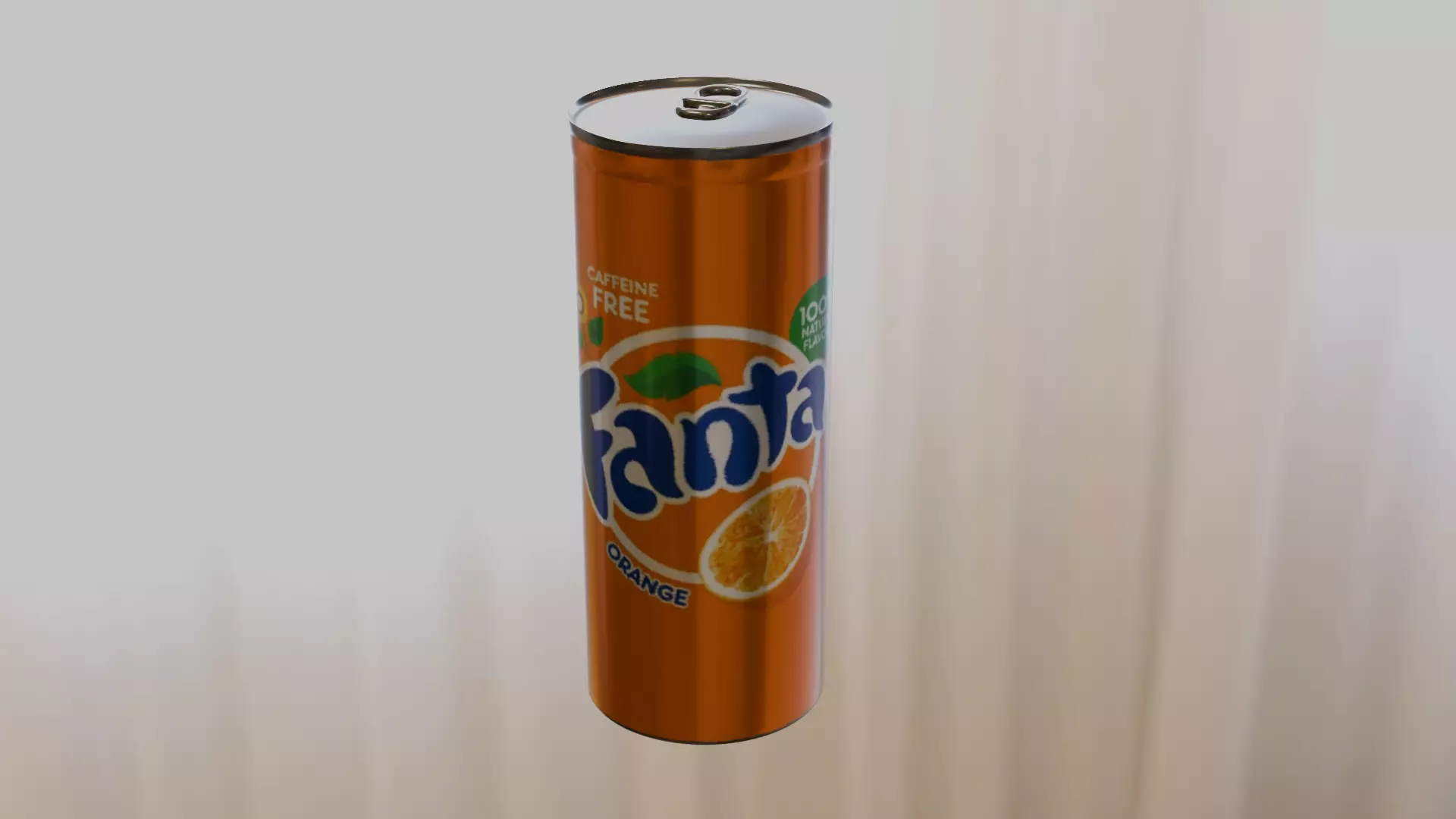 Fanta low poly Low-poly 3D model_0