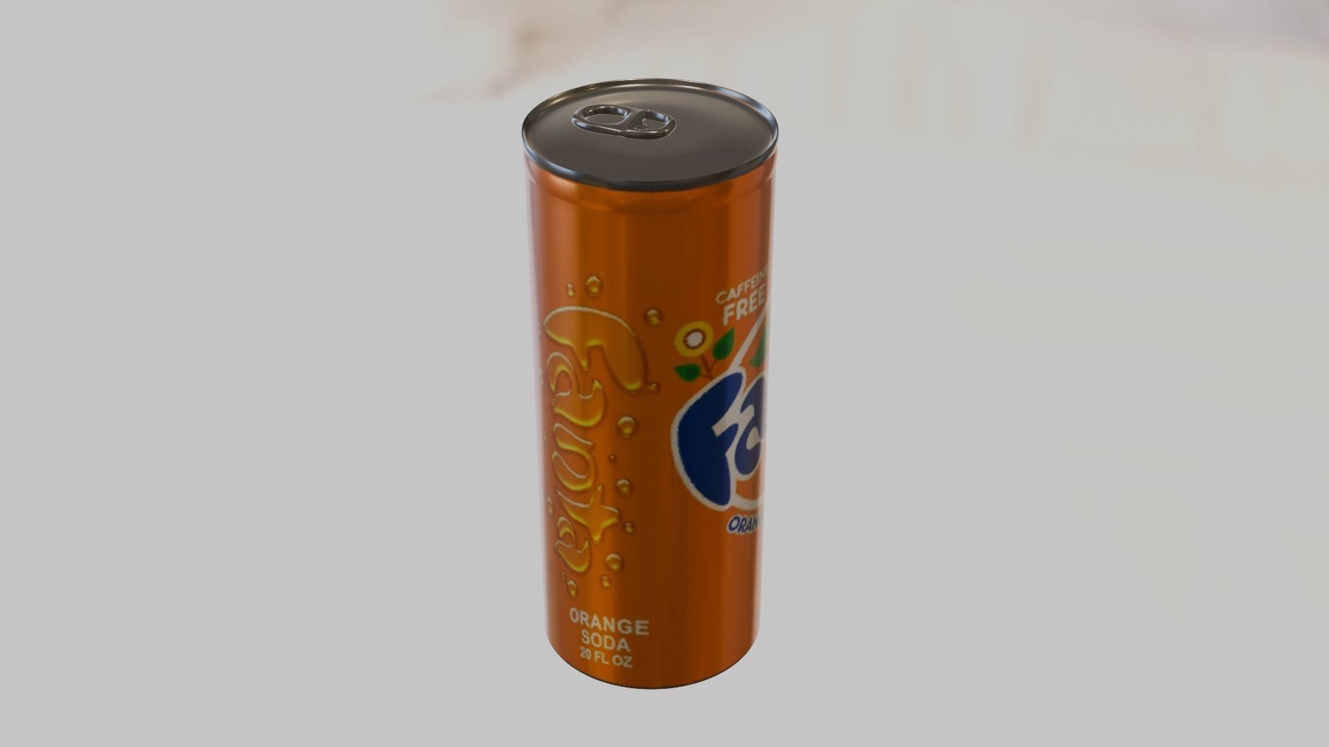 Fanta low poly Low-poly 3D model_29