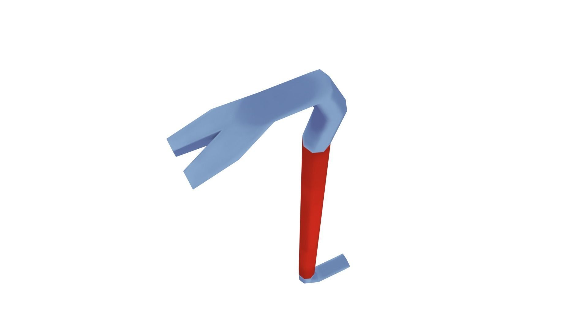 Crowbar - Hand Painted 3D model_2