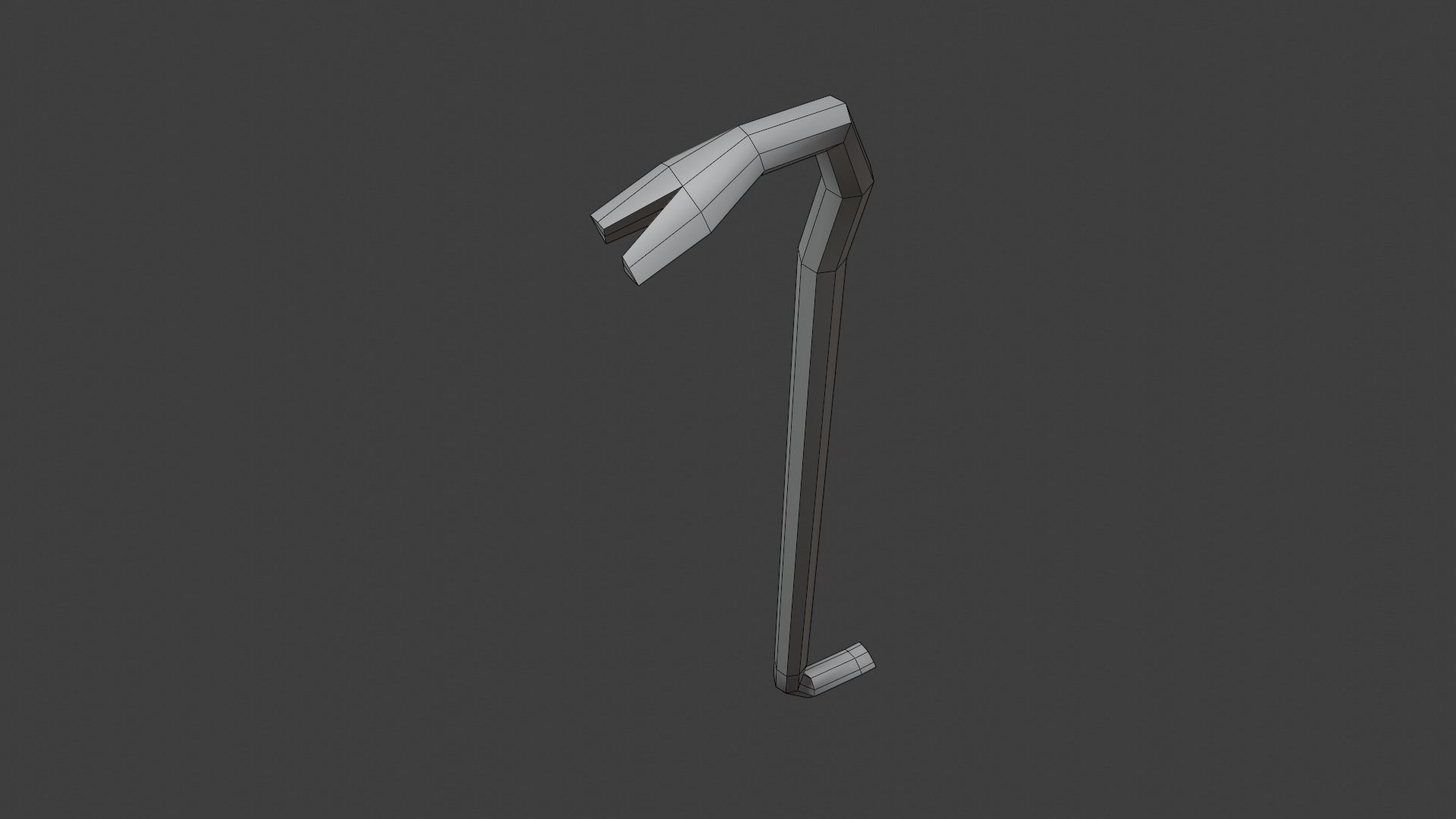 Crowbar - Hand Painted 3D model_7
