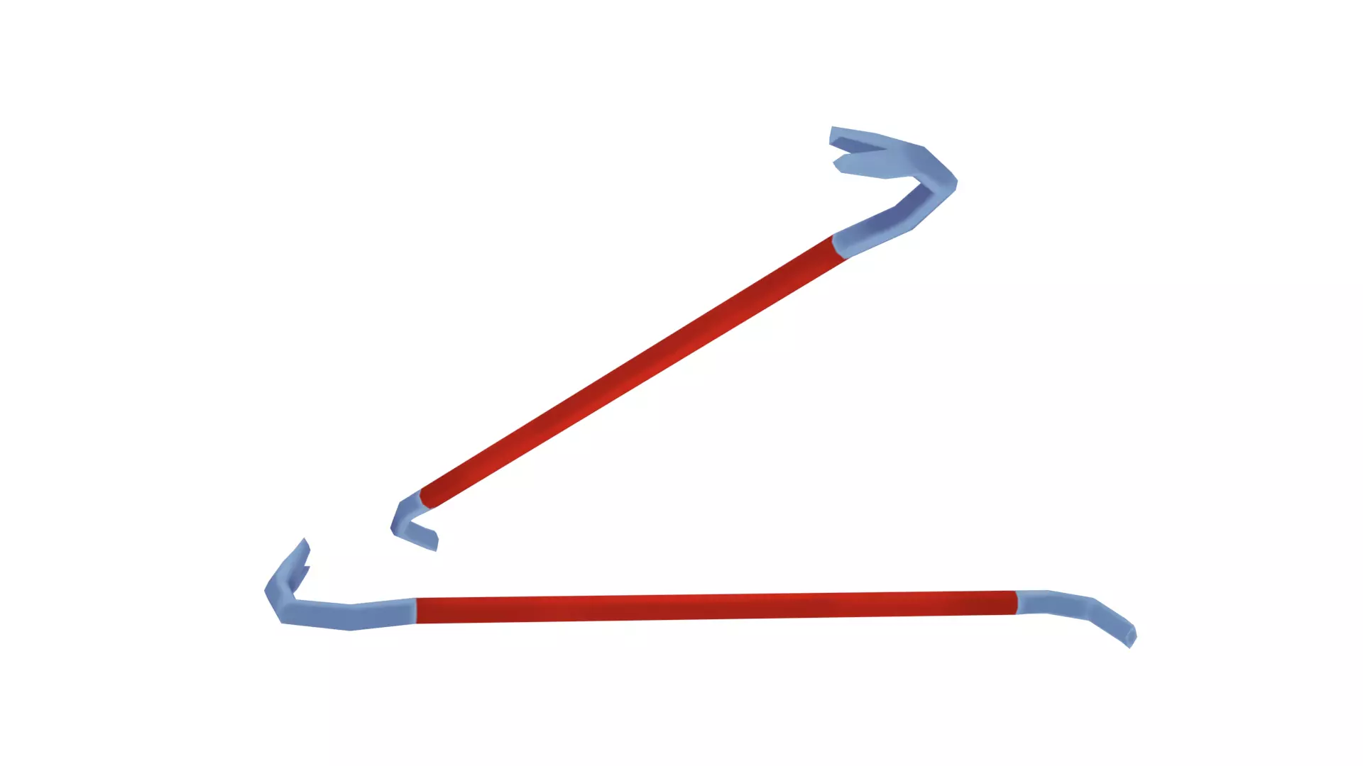 Crowbar - Hand Painted 3D model_0